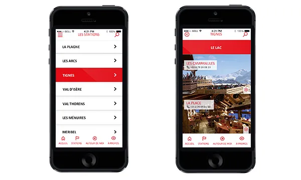 Restaurants Ski mobile