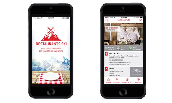 Restaurants Ski mobile